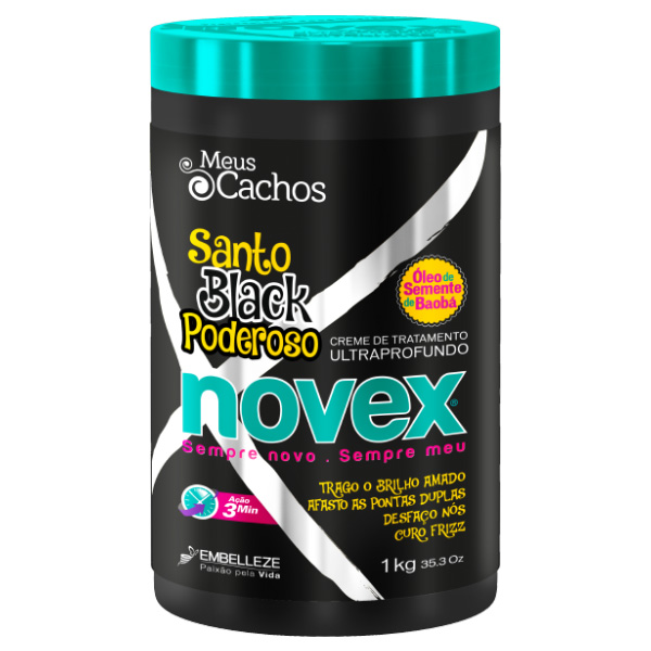 Novex Santo Black Poderoso máscara