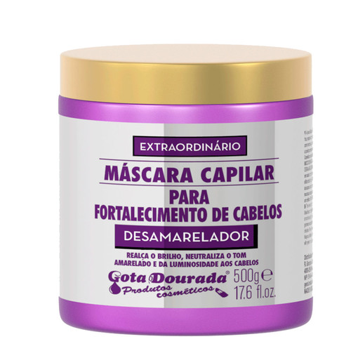 Gota Dourada Desamarelador máscara