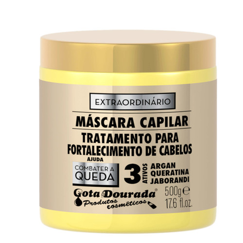 Gota Dourada Fortalecimento Extraordinário máscara (anti-queda)