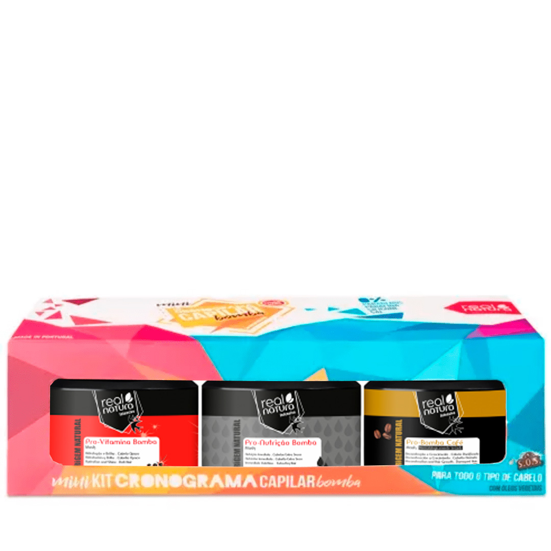 Real Natura Bomba Mini Kit cronograma capilar