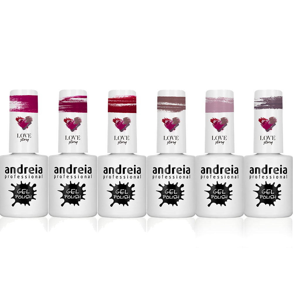 Andreia verniz de unhas de gel coleção Love Story
