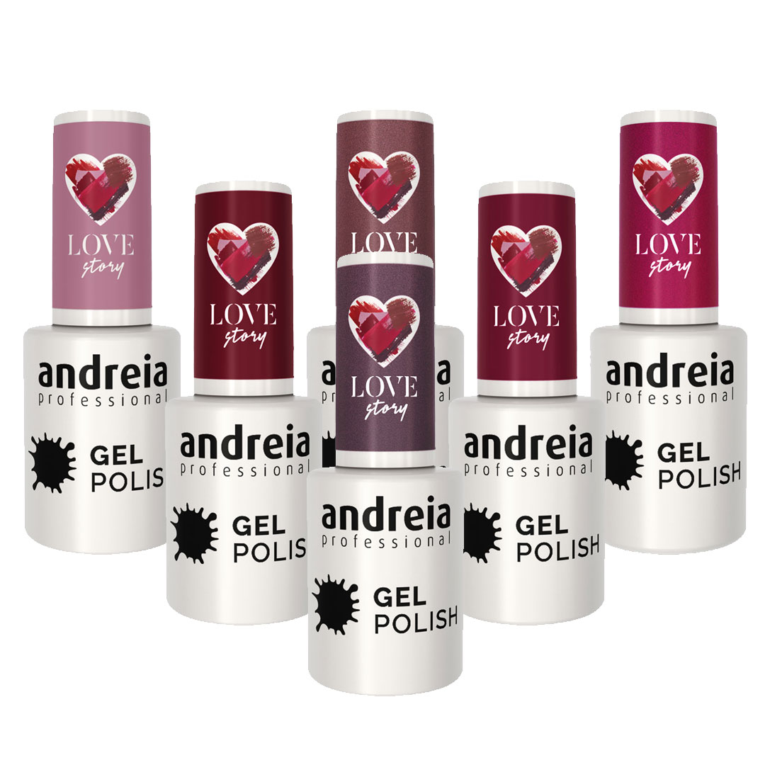 Andreia verniz gel coleção Love Story